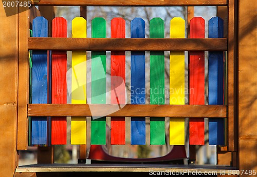Image of Colorful fence