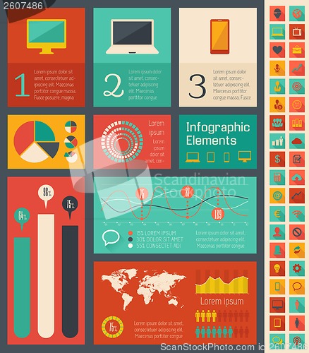 Image of IT Industry Infographic Elements