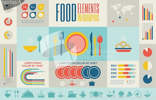 Image of Food Infographic Template.
