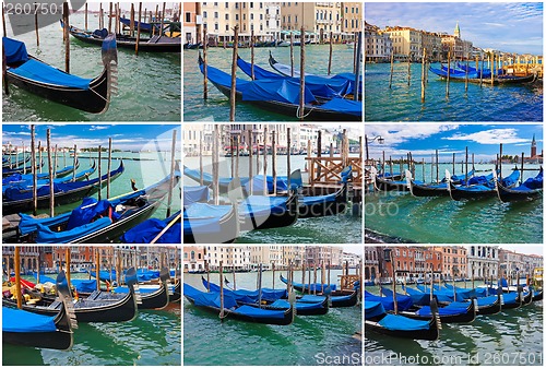 Image of Gondolas in Venice