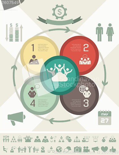Image of Social Media Infographic Template.