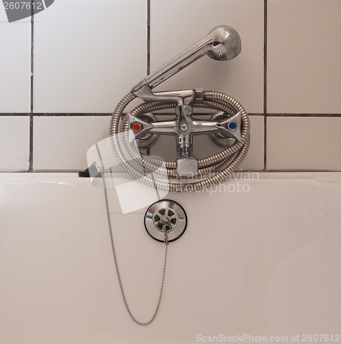 Image of Used chrome metal shower
