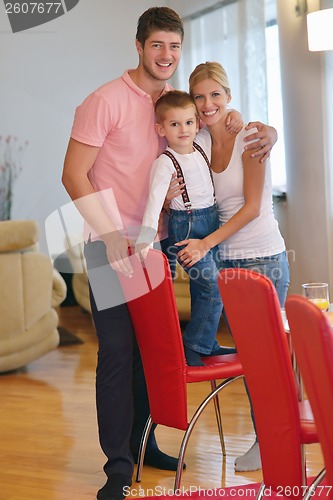 Image of family at home