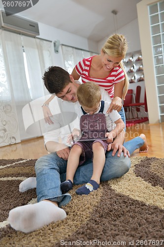 Image of family at home