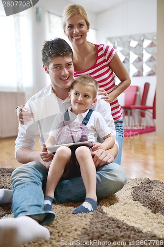 Image of family at home