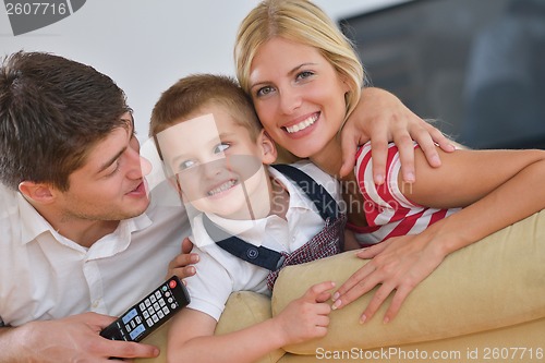 Image of family at home