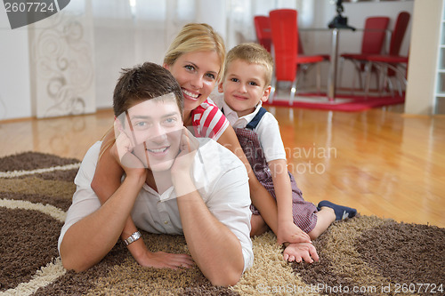 Image of family at home