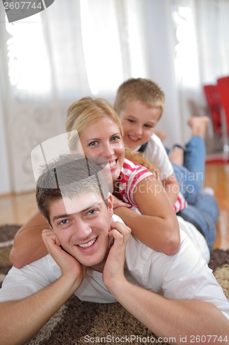 Image of family at home