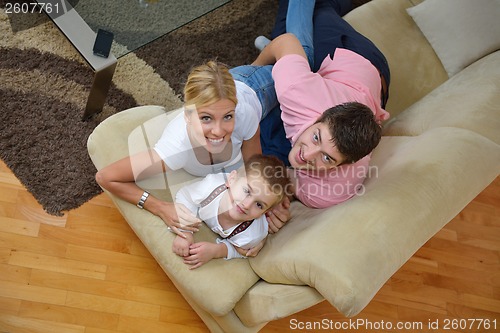 Image of family at home