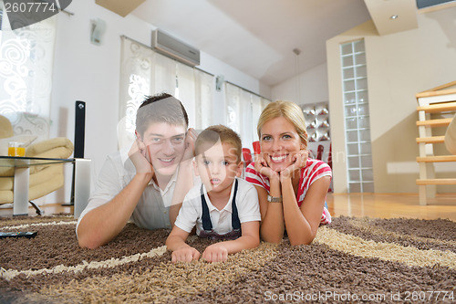 Image of family at home