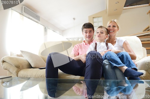 Image of family at home