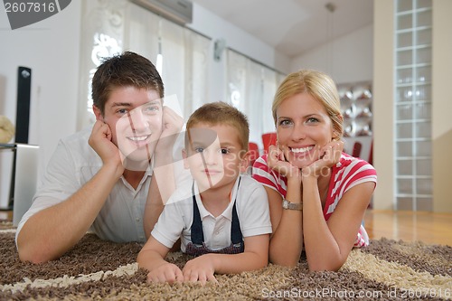 Image of family at home