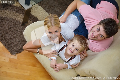 Image of family at home