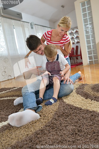 Image of family at home