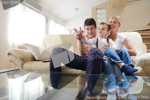 Image of family at home