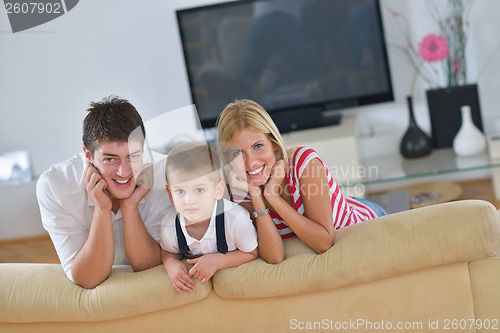 Image of family at home