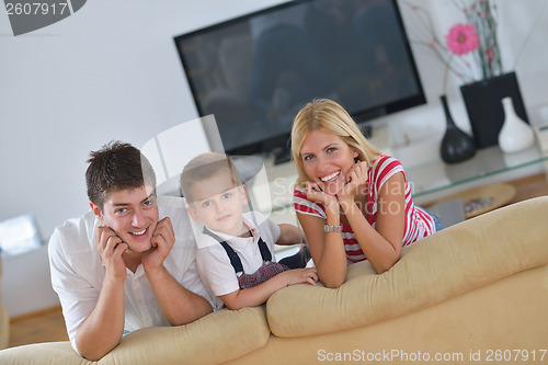 Image of family at home