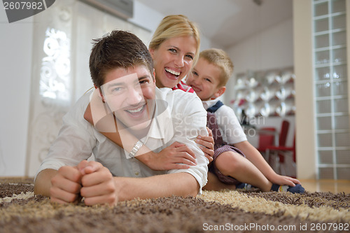 Image of family at home