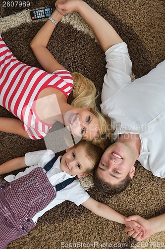 Image of family at home