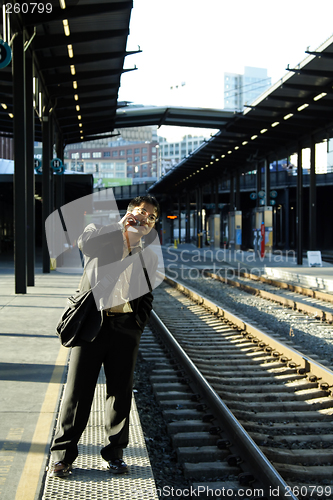 Image of Businessman on the go