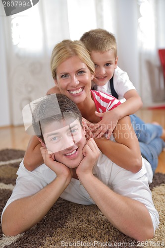 Image of family at home