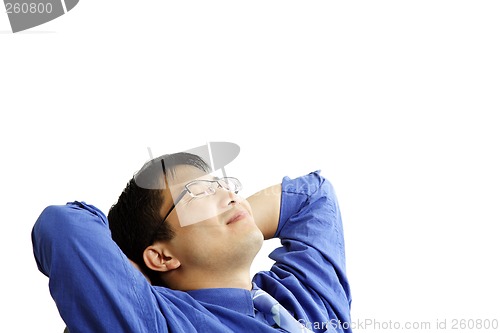 Image of Relaxing businessman