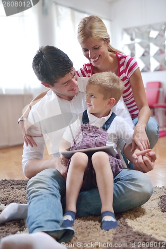 Image of family at home