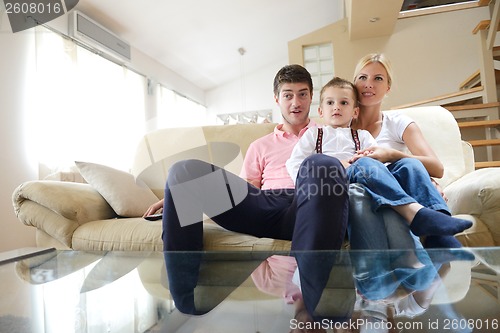 Image of family at home