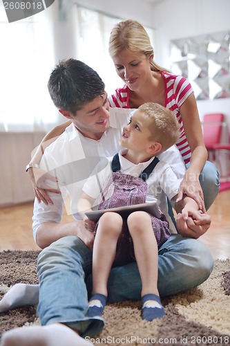 Image of family at home