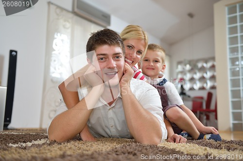 Image of family at home