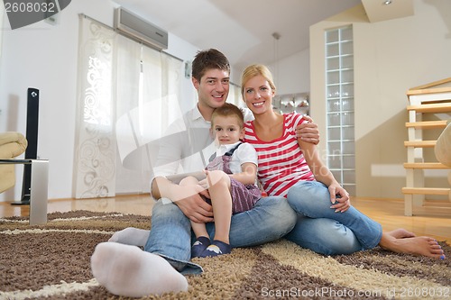 Image of family at home