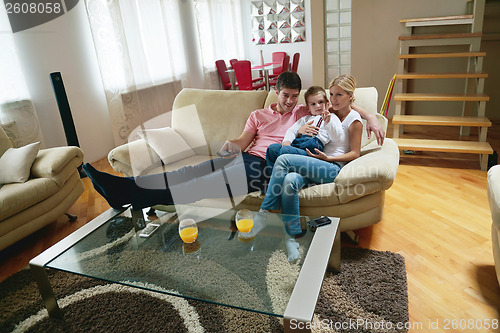 Image of family at home