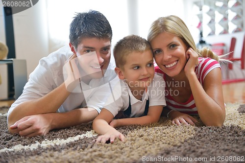 Image of family at home