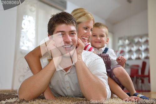 Image of family at home