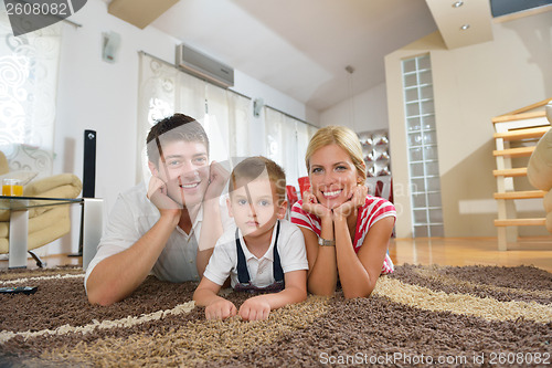 Image of family at home