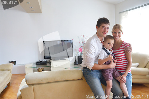 Image of family at home