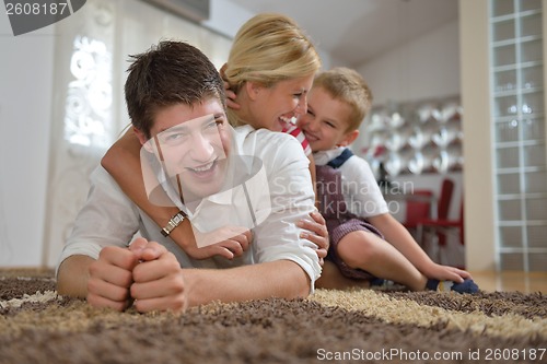 Image of family at home