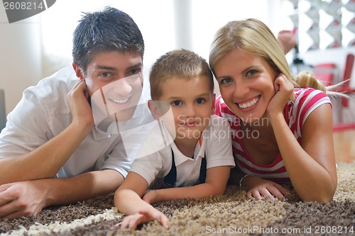 Image of family at home