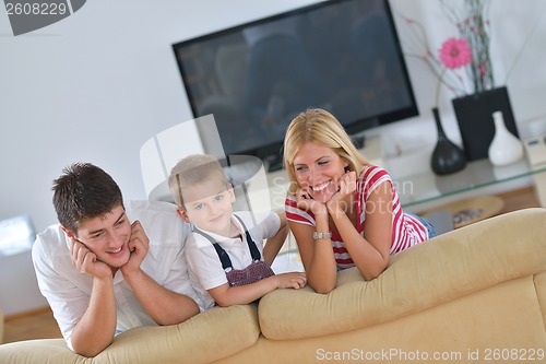 Image of family at home