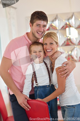 Image of family at home