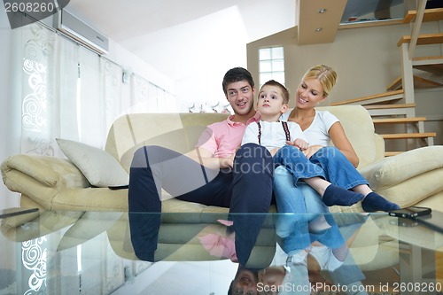 Image of family at home