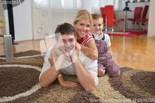 Image of family at home