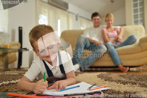 Image of family at home