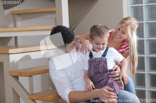 Image of family at home