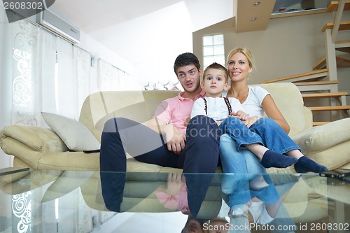 Image of family at home