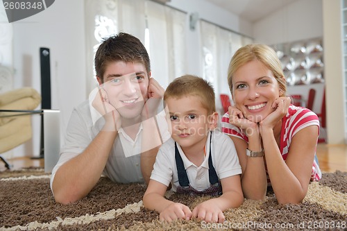 Image of family at home