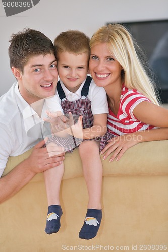 Image of family at home