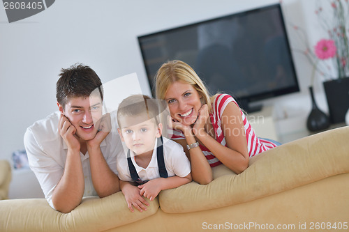 Image of family at home