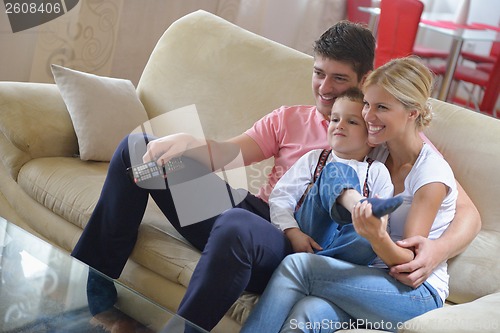 Image of family at home