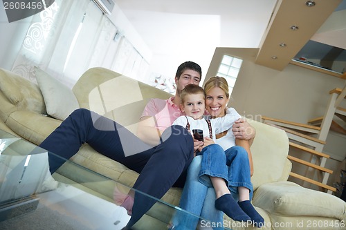 Image of family at home